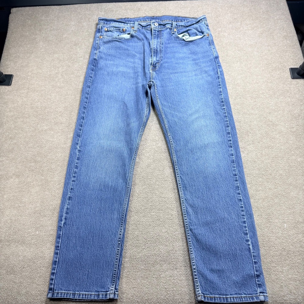 Levis 505 Regular Fit Straight Leg Mens Blue Jeans W40 L32 Measures‎ 38x31